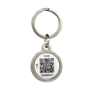 Dije Localizador para Mascotas Movid – Metal Plateado