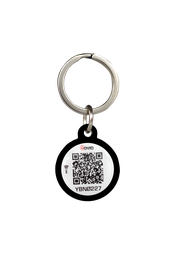 Dije Localizador para Mascotas Movid – Metal Negro